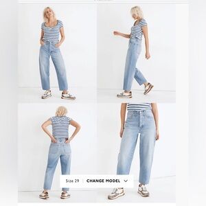 Madewell Balloon Jeans, Hewes Wash